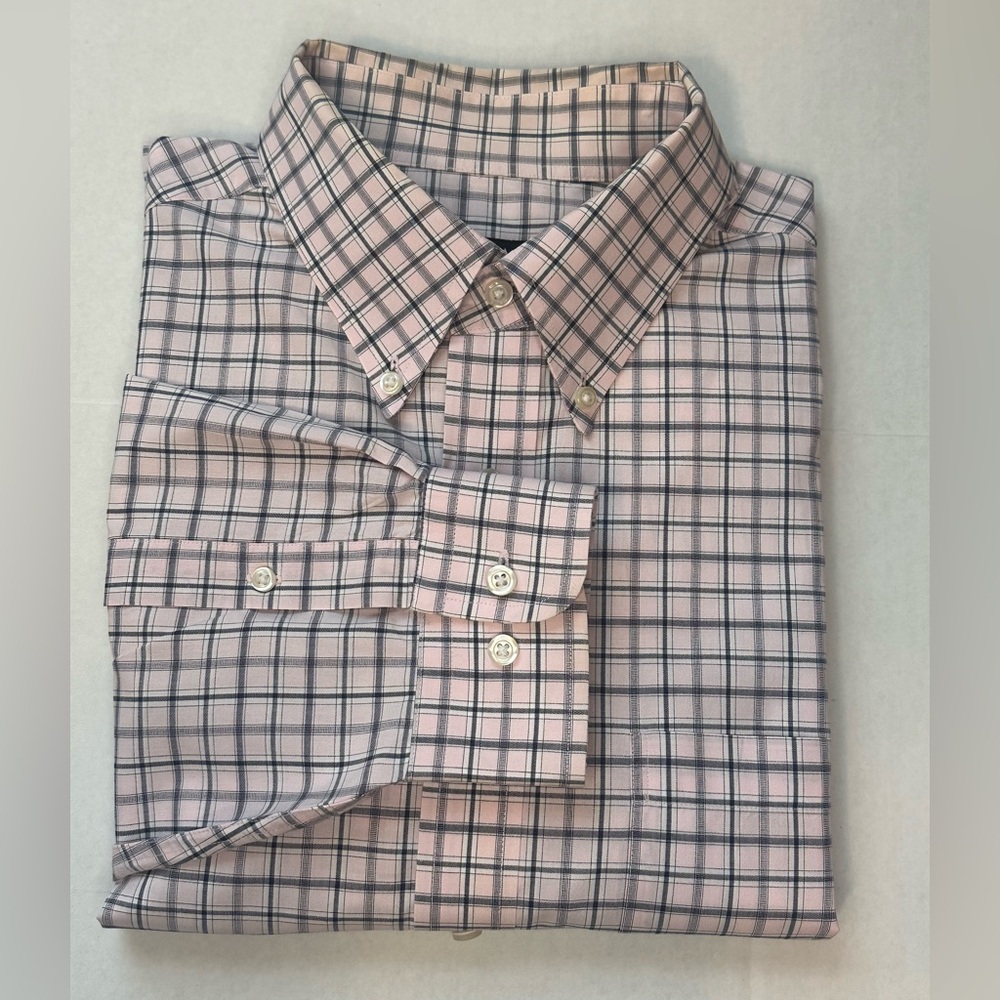 Jos. A. Bank Men's Liliac Grey Checkered Shirt